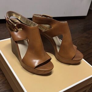 MICHAEL Michael Kors Brown Wedge Sandals